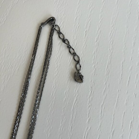 Swarovski Crystal Smoky Quartz Multi Chain Necklace - Picture 4 of 4